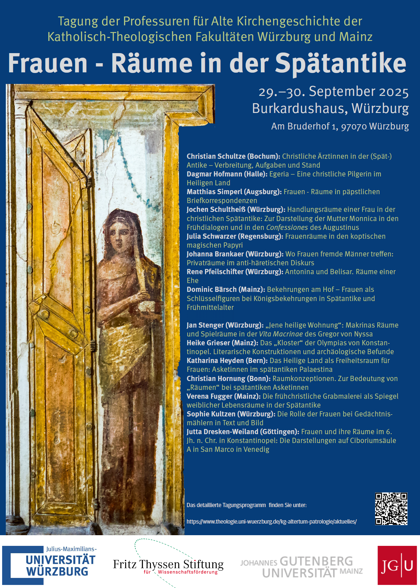 Tagung „Frauen – Räume in der Spätantike“, 29./30. September 2025
